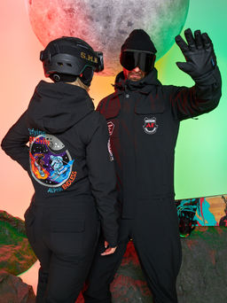 Женский сноубордический горнолыжный комбинезон Alpha Endless Aeternitas 223/2305 BLK - Черный  фото 6