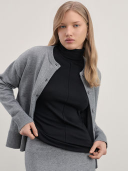 Водолазка из модала со швом / Zarina  фото 2