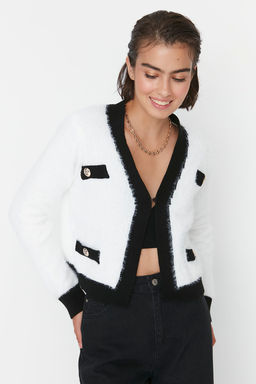 TRENDYOLMILLA Ekru Tuylu Triko H?rka TWOAW22HI0048  фото 8