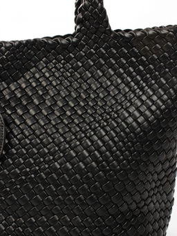 LACCOMA сумка СУ1033-черный эко кожа хлопок  фото 3