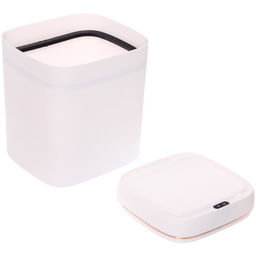 Контейнер для мусора"Smart"11л белый сенсорная крышка работает от батареек LR6 W8616C