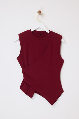 Siyah Fitted/Vucuda Oturan Kolsuz Pamuklu Esnek Orme Bluz TWOSS26BZ00081 - Trendyolmilla фото 11