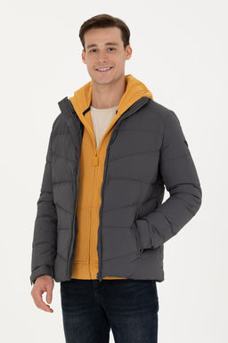 U. S. Polo Assn / Мужское пальто антрацитового цвета - U.s. polo assn фото 15