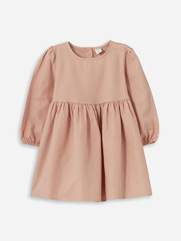 Bisiklet Yaka Basic K?z Bebek Elbise