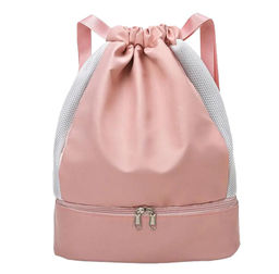 Мешок для обуви 2 отделения LOREX KIDS PINK 34x25x14 см розовый, отделение для обуви, для...