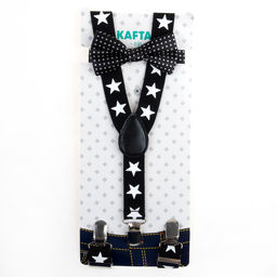 Набор детский подтяжки и галстук-бабочка Любимый сыночек - Kaftan фото 2