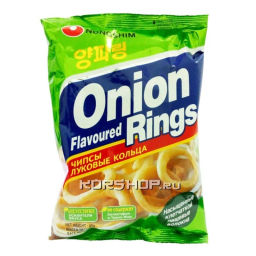 Чипсы Луковые кольца Нонг Шим/Onion rings Nongshim, Корея, 40 г Акция