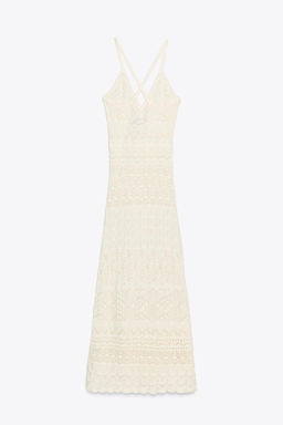 POINTELLE KNIT MAXI DRESS - Zara фото 7
