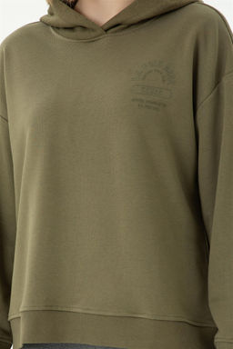 Женский свитшот цвета хаки - U.s. polo assn фото 13