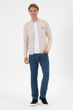 Erkek Slim Fit Ta_ Melanj Triko H_rka - U.s. polo assn фото 4