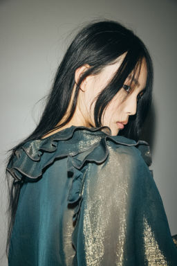 Frill-trimmed blouse - H&m фото 4