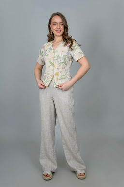 Блуза лен 70%, хлопок 30%