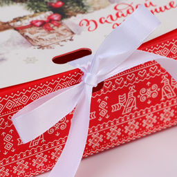 Цена за 3 шт. Коробка подарочная новогодняя складная, упаковка Белка с подарком, 16?12?5 см