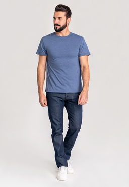 Футболка мужская короткий рукав GREG G145-RM-6012 (джинс м.)  фото 4