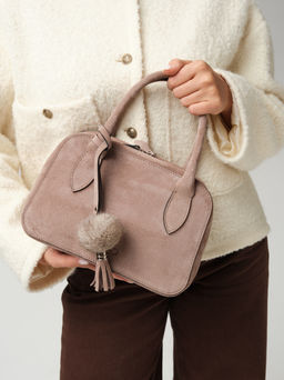 Замшевая сумка Polly DBR 31348 капучино  фото 6
