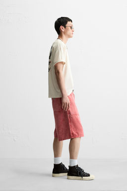 WASHED PRINT T-SHIRT - Zara фото 4