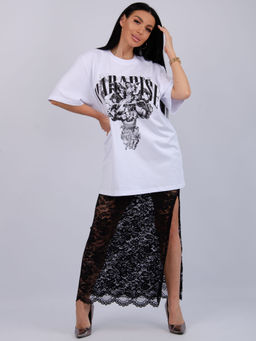 Костюм Монохром 2 чёрный, трикотаж - Малина фото 32