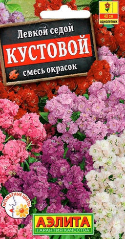 Левкой Кустовой, смесь окрасок 0,1г (Аэлита)