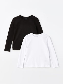 Bisiklet Yaka K?z ?ocuk Ti??rt 2li