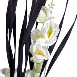 Сухоцвет набор 5 штук 160 см черно-белый / GA100 /уп 30/ - ГалеонТрейд фото 4