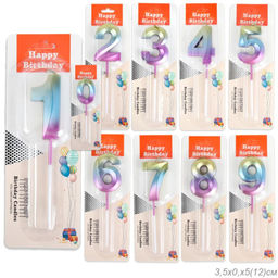 Свеча Цифра градиент / KL-11 /уп 12/600/ (0) - Галеонтрейд фото 2