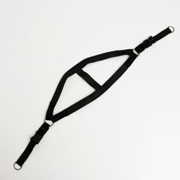 Шлейка Комфорт комбинированная, 2,5 см, ОШ 55-60 см, ОГ 60-65 см, чёрная - Пижон фото 4