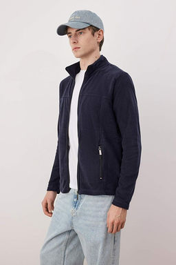 Lacivert Regular/Normal Kesim Fermuarl_ Polar Sweatshirt TMNAW26SW00063 - Trendyolmilla фото 2