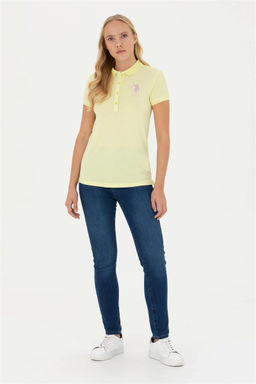 Женщина светло -желтая базовая скидка на сюрприз в корзине - U.s. polo assn фото 4