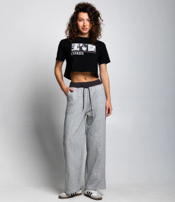 Спортивные брюки #КТ01 (14), серый меланж