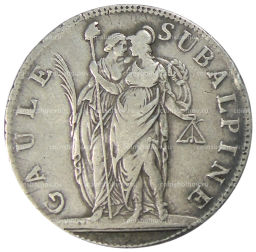 5 франков 1801 года Пьемонт (Cубальпийская республика)