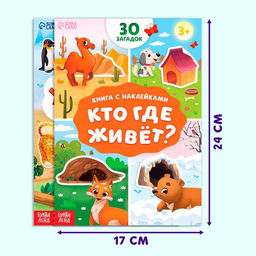 Книжки с наклейками - загадками, набор 2 шт., 60 наклеек, 3+