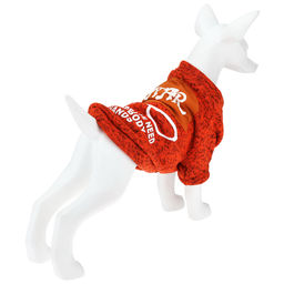 Пэт тойс (Pet toys) Одежда для собаки Толстовка Star с принтом, на кнопках р-р XL, длина спинки 38см/обхват груди 42см/обхват шеи 30см, цвет-оранжевый, полиэстер/флис (Китай) - Домашняя мода фото 3