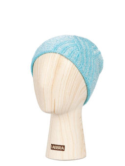 Шапка жен. шерсть+акр LB-N88004 l.blue - Labbra фото 4