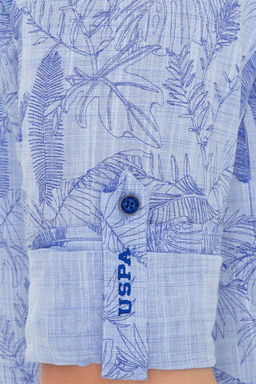 U. S. Polo Assn Мужская синяя рубашка с длинным рукавом - U.s. polo assn фото 14