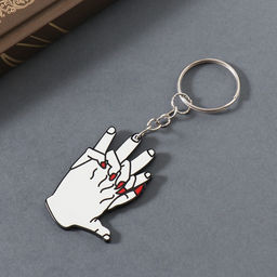 Цена за 4 шт. Брелок для ключей на кольце Объятие рук, акрил, 4.4?3.2?0.2 см - Simaland фото 2