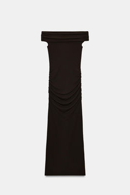 LONG DRAPED DRESS - Zara фото 8