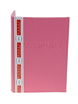 Обложка на паспорта из натуральной кожи, цвет розовый