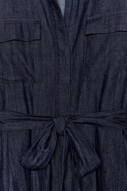 ZW COLLECTION DENIM BELTED DRESS