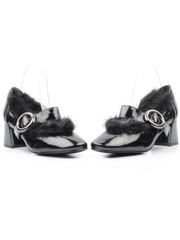 03-N18116P-2 BLACK LAC Полуботинки женские (натуральная кожа, лакированная)