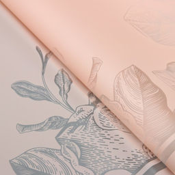 Цена за 20 шт. Пленка для цветов, Цветы с каймой, пеон, 57х57 см - UPAK LAND фото 2