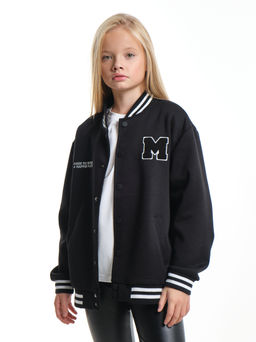 Бомбер (джемпер) 33-25015 черный - Mini maxi фото 4