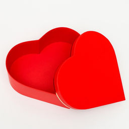 Набор подарочных коробок сердце 3 в 1, красный с тиснением, 28.5?26?11 - 23.5?21?8.5 см