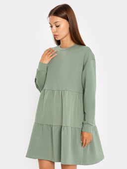 Платье женское в зеленом оттенке