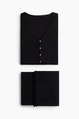 Pijama en punto pointelle - H&m фото 7