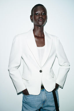 TAILORED BLAZER WITH PRONOUNCED SHOULDERS - Zara фото 2