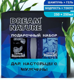 М Dream Nature Набор с экст.водорослей,Синий (Гель/душ 250мл+Шампунь 250мл).10