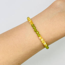 Браслет из Цитрина и Хризолита