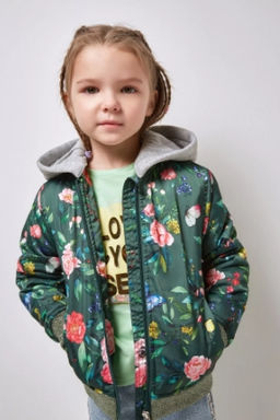 20220130223, Куртка детская для девочек Puccini, хаки Acoola
