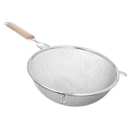 _Сито метал с ободом и ручкой 21см, двойная сеть, MLD-6-21 (886-051)