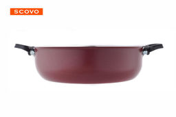 АП_Жаровня ЭКСПЕРТ глубокая d260 2руч. ст.крышка (бордо) арт.СЭ-013 Демидовский